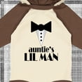 thumbnail image 4 of Inktastic Auntie's Lil Man Boys Long Sleeve Baby Bodysuit, 4 of 5