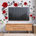 thumbnail image 6 of Lilixerw Clearance Rose Flower Vine Wall Stickers,Removable Vinyl Peel and Stick Wall Decals,for Bedroom Dining Living Room, 6 of 6