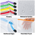 thumbnail image 3 of MRSXXNTY 24pcs Mesh Zipper Pouch Bags, A4 Zipper Bags for Organizing Storage, Waterproof Zipper Pouches, Letter Size, File Bags for Puzzle, Board Games and Office, 3 of 7