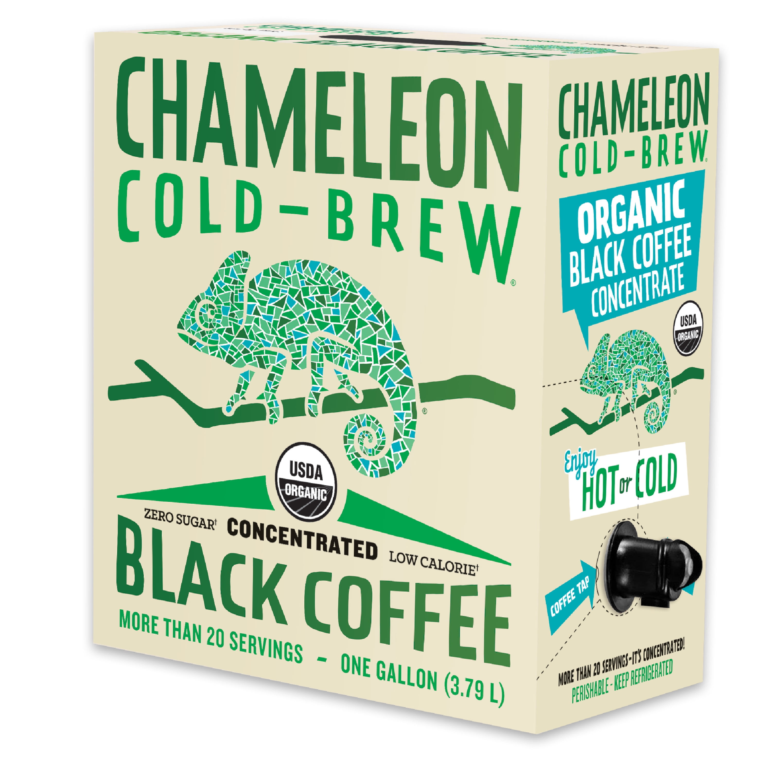 CHAMELEON COLD-BREW Organic Black Coffee Concentrate 1 gal. Box 1 ...