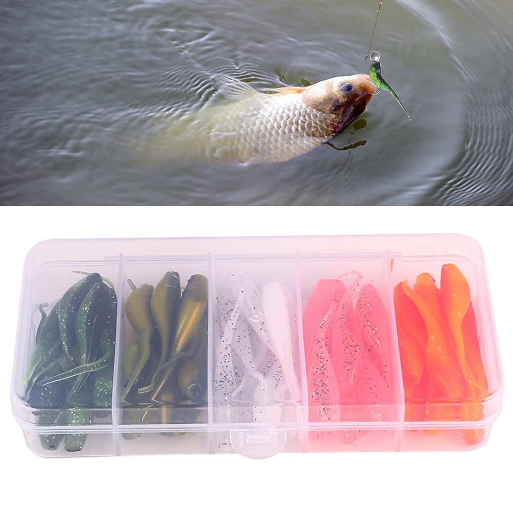 50pcs 0.7g/5cm Micro Shad Crappie Baits Artificial Plastics Soft Lures - Walmart.com 50pcs 0.7g/5cm Micro Shad Crappie Baits Artificial Plastics Soft Lures - Walmart.com