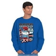 thumbnail image 4 of The Smurfs Cool Kanji Boss Papa Men's Crewneck Sweatshirt Brisco Brands M, 4 of 6