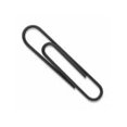 thumbnail image 1 of Vinyl Coated Paper Clips Jumbo Size 40 Pack BLACK (), 1 of 1