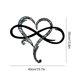 thumbnail image 2 of Infinity Heart Decoración De Pared Colgante Ornamento Decorativo Signo Para Exterior Interior Hogar Boda Decoración De Pared, 40 * 35 Cm Muyoka Hogar, 2 of 7
