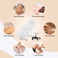 thumbnail image 2 of Adjustable Facial Bed Massage Table Beauty Salon Spa Equipment with Free Tattoo Stool(White), 2 of 18