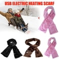 thumbnail image 3 of Bufanda Con Calefacción Eléctrica Alimentada Por Usb, Calentador De Cuello Con Calefacción Usb Unisex De Terciopelo Con Bolsillos Para Navidad Al Aire Libre Muyoka Hogar, 3 of 7