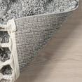 thumbnail image 3 of nuLOOM Akia Lattice High/Low Tassel Area Rug, 8' 10" x 12', Light Grey, 3 of 9