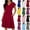 Black, variant on Women's Solid Color Short Sleeved V-Neck Loose And Comfortable Short Nightgown Gray S