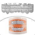 thumbnail image 4 of Diamond Grill Caps Disfraz de colmillos e inferior para Pta Inferior Zulema  parrilla de dientes, 4 of 8