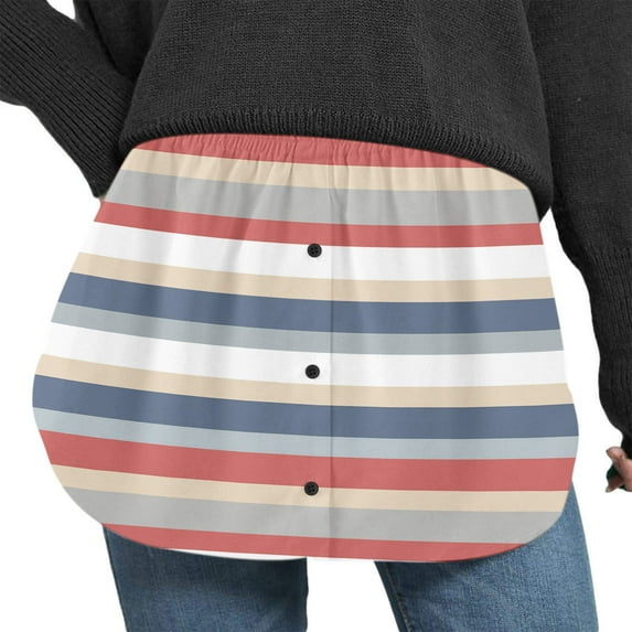 Idoravan Women's Basic Versatile Skirt Clearance Womens Fashion Printing Button Waist Eextender Slim Casual Elastic Band Mini Skirt