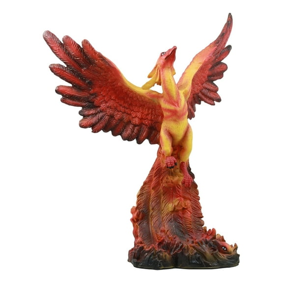 Ebros "Fawkes" Resurrection Of The Phoenix Fire Bird Statue Symbol Of Transformation And Rebirth Figurine