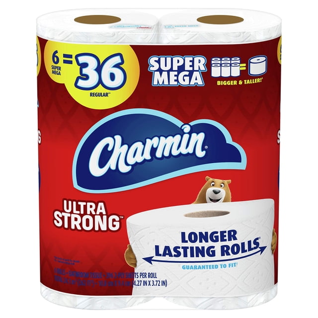 Papel Higiénico Charmin Ultra Fuerte 6 Rollos Súper Mega