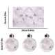 thumbnail image 2 of Decoraciones navideñas, adornos navideños, regalos navideños. Juego de 6 adornos navideños de bolas doradas transparentes con purpurina de 8 cm., 2 of 6