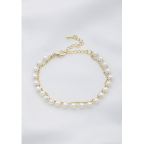 Sodajo pearl bead bracelet Gold