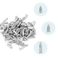 thumbnail image 2 of 1500pcs Rivets Fixes Solides Moletés Rivets de Signalisation Semi-Circulaires (Argent), 2 of 7