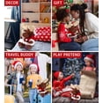 thumbnail image 3 of DolliBu Santa Funky Brown Moose Stuffed Animal Plush Toy - Super Soft Wild Animal Dress Up with Red Santa Claus Outfit, Cute Wildlife Perfect Holiday Christmas Gift - 11 Inch, 3 of 6