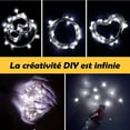 thumbnail image 5 of Guirnalda de luces para cortina, 3 x 3 m, 300 LED, 10 modos de iluminación (blanco cálido/blanco frío), ideal para bodas, jardines y dormitorios., 5 of 5