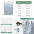 thumbnail image 6 of Ombre Balloon Curtains for Living Room/French Door, Farmhouse Stripes Modern Abstract Art Tie Up Curtains 63 Inch Length Energy Saving Kitchen Curtains Shades for Windows 42"x63", 6 of 8