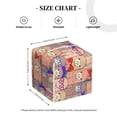 thumbnail image 4 of Kdxio Cute Lamas Print Tissue Box Cover,Square Decorative PU Leather Facial Paper Case Organizer Holder Dispenser for Bathroom,Night Stands,Desk,Car 5.2''X5.2''X5.2'', 4 of 8