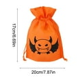 thumbnail image 2 of JVBTVB Halloween Treat Bags Bulk 50Pcs Drawstring Goody Bags Mesh Gift Bags for Candy Party Favors Trick or Treat Halloween Decorations 8x7 Inches Orange Black, 2 of 6