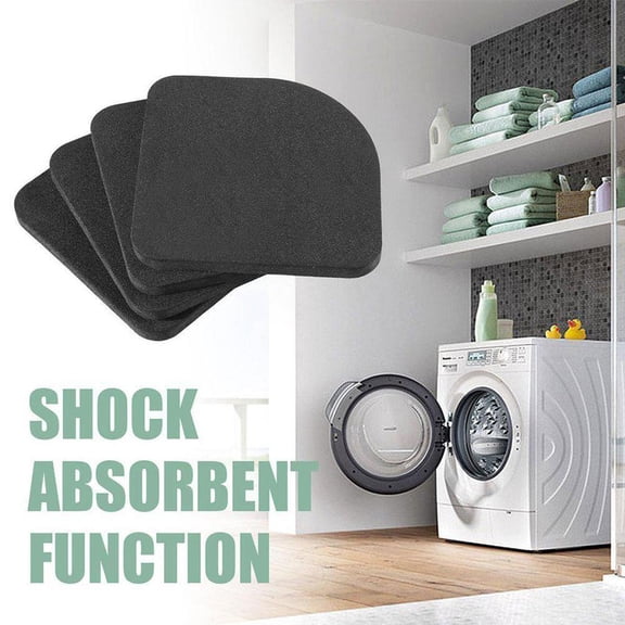EVA Anti-Vibration Pads, 0.28 x 3.03 x 3.03 in, Reduces Washing Machine Noise and Vibration, Universal Fit for Front and Top Load Washers