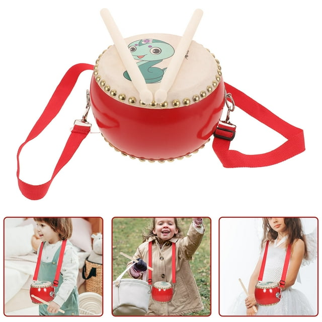 KAKOWELY Handbells For Kids Handheld Drum Toy PVC Multi 1 Set For Rhythm Development Outdoor Activities