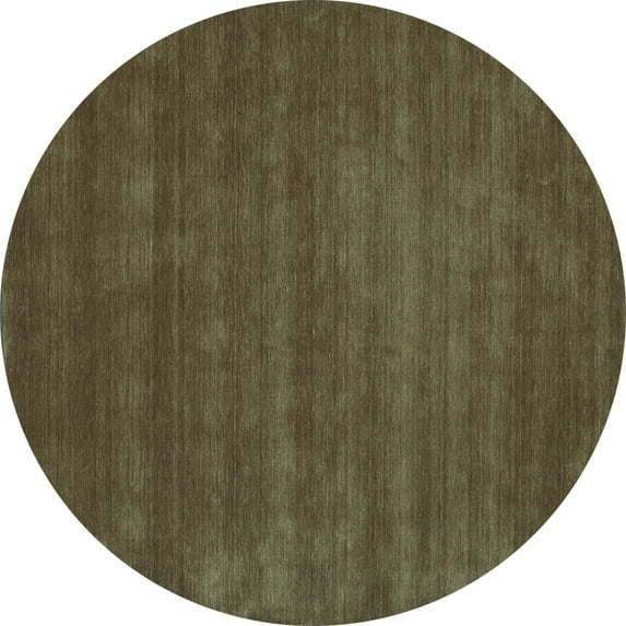 Ahgly Company Indoor Round Abstract Light Blue Contemporary Area Rugs, 8' Round