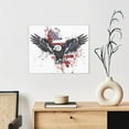 thumbnail image 6 of Susaid American Flag Eagle Art Pattern Canvas Wall Decor Poster Framed Artwork Decoration for Bedroom Home Office Ready to Hang,Horizontal, 6 of 6
