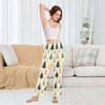 thumbnail image 4 of Dailycode Women's Pajama Pants Wide Leg Lounge Pj Bottoms With Pockets Beautiful Christmas Trees, 4 of 7