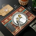 thumbnail image 7 of 2024 Placemat Bohemian Geometric Art for Dining Table Tableware Mats 4/6pcs Kitchen Dish Mat Pad Counter Top Mat Home ration, 7 of 7
