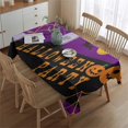 thumbnail image 4 of Happy Halloween Table Cover Wrinkle Resistant Washable Tablecolths Table Covers Pumpkin Spooky Rectangle Table Cloths for Halloween Birthday Wedding Graduation, 4 of 5