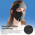 thumbnail image 4 of Máscara de protección solar de seda de hielo de verano, sombrero para el sol de cara completa para exteriores, máscara ligera y transpirable, estilo corto con ala, 4 of 5
