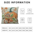 thumbnail image 5 of Nawypu  Thanksgiving or Halloween Throw Pillow Case Cover, Decorative Fall Harvest Pumpkins Pillow Cover, Square, 5 of 5