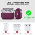 thumbnail image 2 of Compatible with AirPods Pro 2 Case (2022), Protective Liquid Silicone Case Cover for AirPods Pro 2nd Generation, 2 of 5
