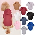 thumbnail image 4 of STGRGFHY Winter Dog Hoodie Sweaters with Pockets Warm Dog Solid color Clothes for Small Dogs Chihuahua Coat Clothing Puppy cat Custume,dog sweaters clothes for small dogs Black,XL, 4 of 4