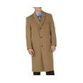 thumbnail image 1 of Mens Long Wool Winter Knee Length Coat Single Breasted Classic Dress Overcoat, 1 of 1