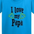 thumbnail image 4 of Inktastic I Love My Papa Hearts Youth T-Shirt, 4 of 5