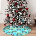 thumbnail image 5 of Sikiie Cartoon Monster Truck 30-48 inches {designName} Print Christmas Tree Skirt Snowman Xmas Tree Skirt with Edge Christmas Decorations for Holiday Party30", 5 of 7