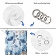 thumbnail image 5 of Blue Beach Coastal Waterproof Fabric Shower Curtain,Coral Nautical Sea Turtle Waterproof Fabric Shower Curtain for Bathroom Curtains Bathtubs Hotel Shower Curtains with 12 Hooks Small 36x72in, 5 of 8