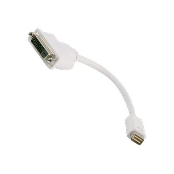 Nippon Labs AD-MDVIM-DVIF White 8.5" Mini DVI Male to DVI Female Adapter Cable, White