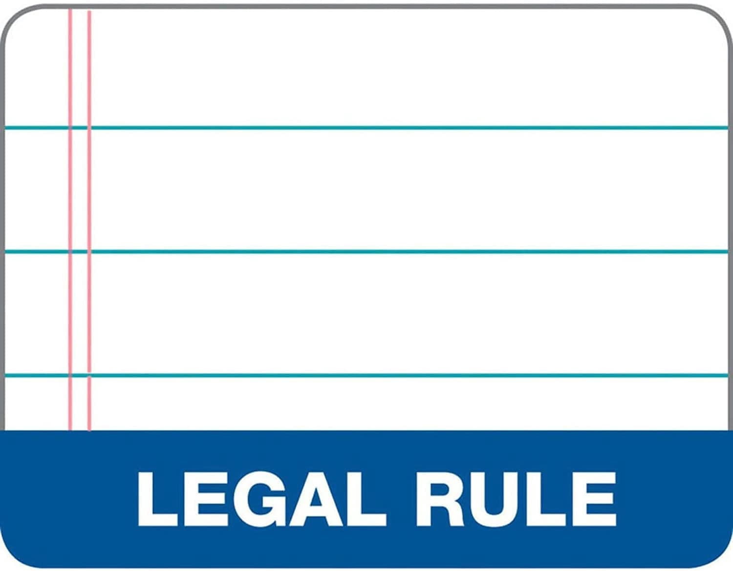 TOPS 7523 the Legal Pad Glue Top Pads, Legal/Wide, 8 1/2 x 11, White, 50 Sheets, Dozen