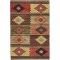 thumbnail image 2 of Addison Rugs Dream Shag Premium Machine Washable Transitional Aztec Paprika Rectangle Rug, 5' x 7'6", 2 of 8