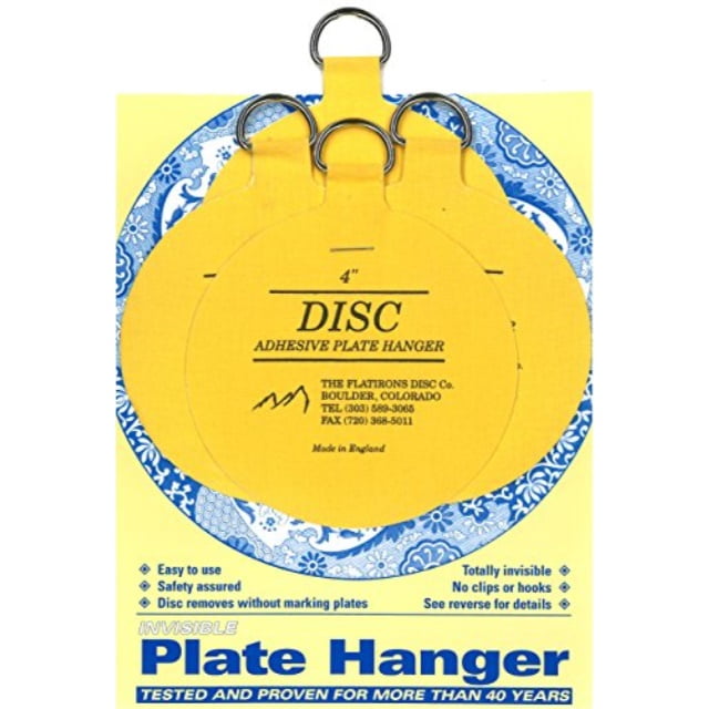 flatirons disc adhesive large plate hanger set (44 inch hangers