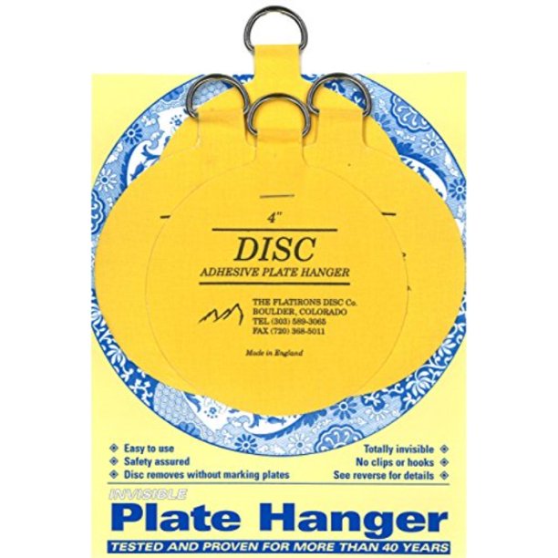flatirons disc adhesive large plate hanger set (44 inch hangers)