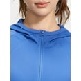 thumbnail image 4 of PISONIC Women's Polyester Fabric Hooded Jacket - Slim Fit, Breathable, High Stretch, with Pocket - For Sports & Outdoor Activities - Ideal Gift for Active Women, 4 of 11