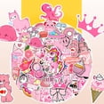 thumbnail image 3 of Pegatinas estéticas lindas de color rosa: 100 pegatinas Kawaii para niñas y mujeres adolescentes., 3 of 5