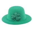 thumbnail image 2 of Uuiauoio 1 Pc St. Patrick's Day Wine Bottle Decors, Mini Green Hat , Green Shamrock Leprechaun Hats Wine Bottle Topper for Irish Party Supplies Decor, 2 of 6