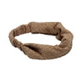 thumbnail image 3 of Unique Bargains 1 Pc Headband Lace Double Layer Wide Hairband for Women Coffee Color, 3 of 5
