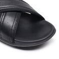 thumbnail image 4 of Wensltd Men's Sandals Summer Casual Solid Color Flip Flop Sandals Round Toe Lightweight Beach Outdoor Wear Comfortable Fashion Black, 4 of 9