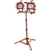 Designers Edge L19SW Red 1200 Watt Two In One Twin Head Tripod Power Worklight